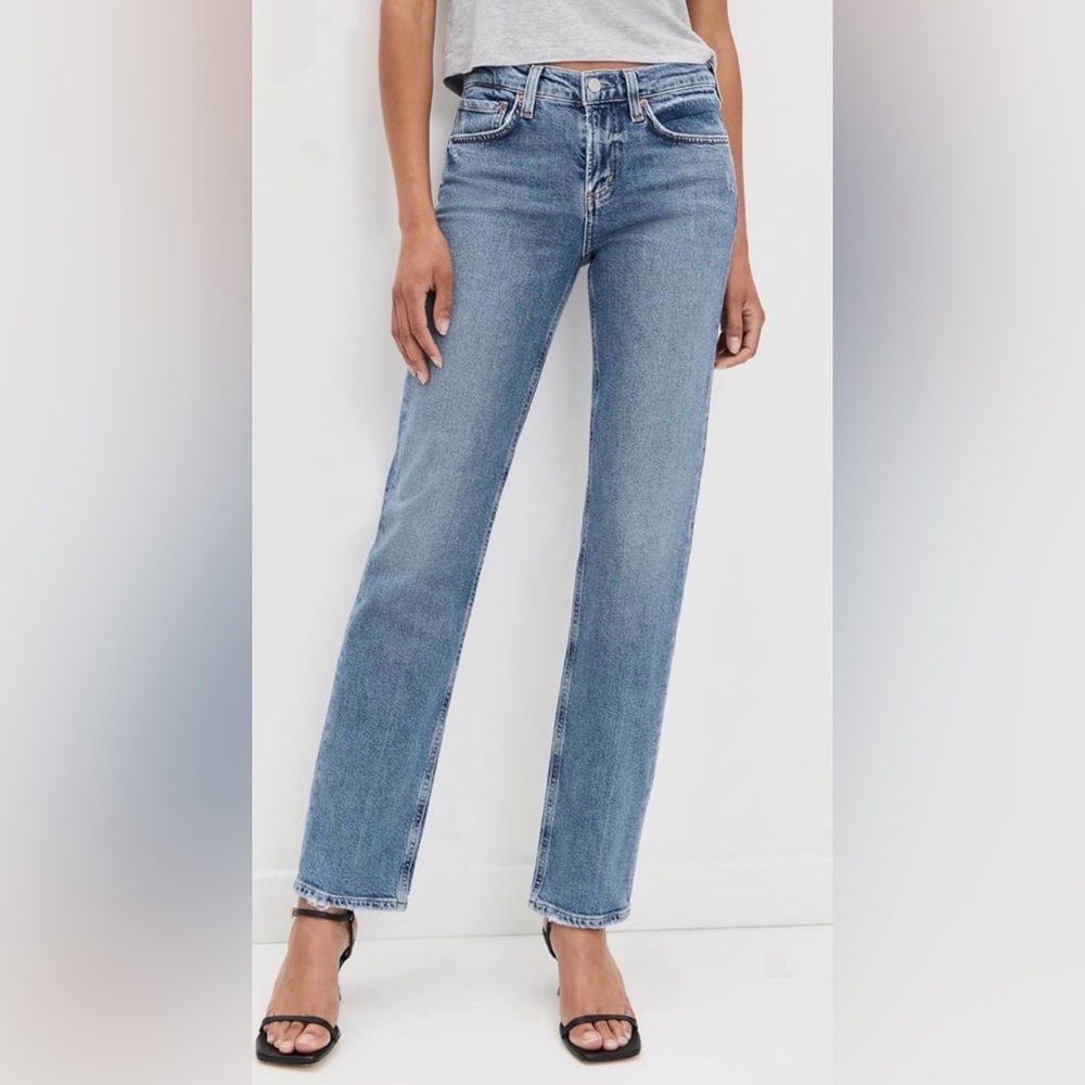 Agolde Low-Rise Slim Straight Kindle Wash NWT